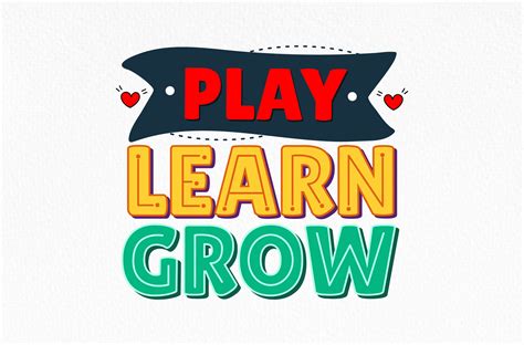 Play Learn Grow Svg Graphic By Graphics Studio Zone · Creative Fabrica