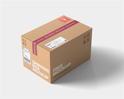 Free Shipping Box Mockup Free Psd Templates