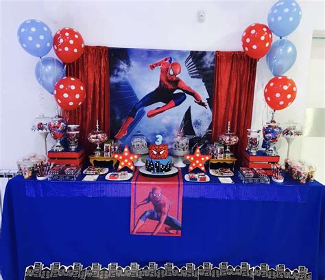 Spiderman Birthday Party Ideas Photo 7 Of 11 Spiderman Birthday Party Spiderman Birthday