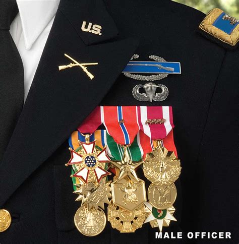 Army Dress Blues Medal Ribbon Placement Medals Of America