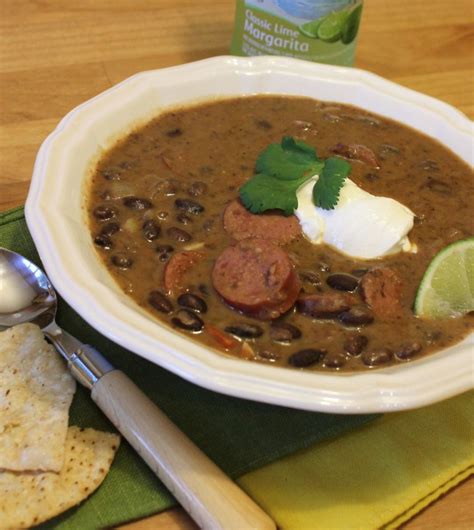 Spicy Black Bean And Smoked Sausage Soup Sausage Soup