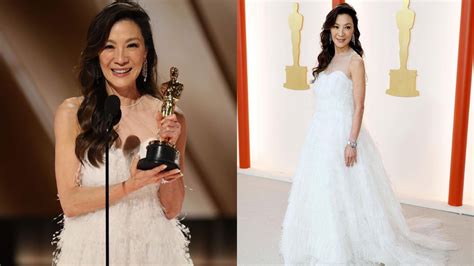 Michelle Yeoh Makes Historical Win At The 2023 Oscars In Dior Gown