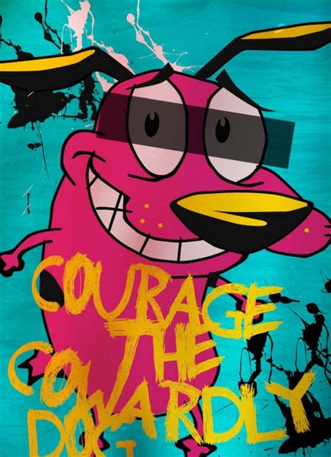 Download Courage The Dog A Poster For The Cartoon Wallpaper