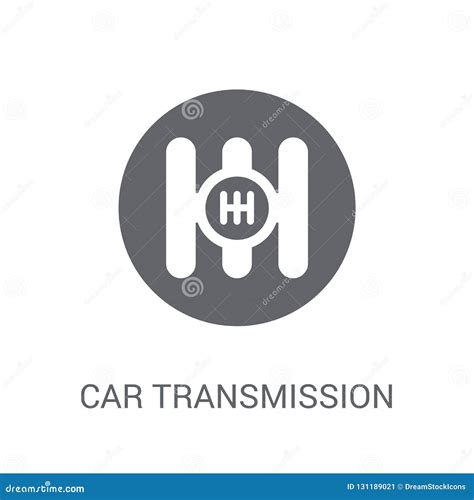 Car Transmission Icon Trendy Car Transmission Logo Concept On W Stock