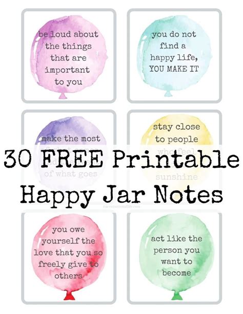 How To Make A Free Happy Jar T Full Of Positivity A Centsational