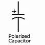 Polarized Capacitor Schematic Symbol