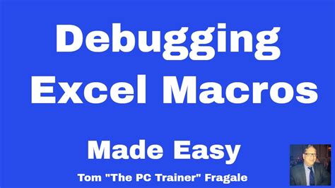 Debugging Excel Macros How To Debug Macros In Excel VBA Code Tutorial