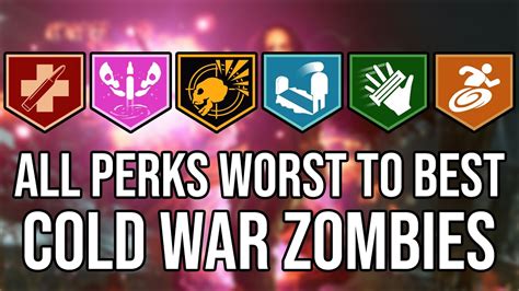Ranking All Cold War Zombies Perks From Worst To Best Youtube