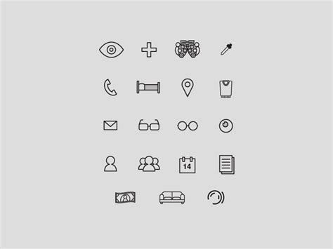 Unused Eye Doctor Icon Set By Brian Wilcox On Dribbble