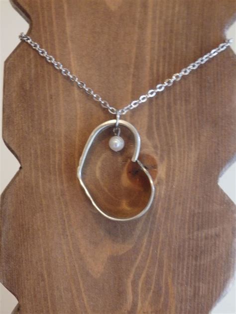 Silverware Heart Necklace Spoon Heart Pendant Silverware Jewelry
