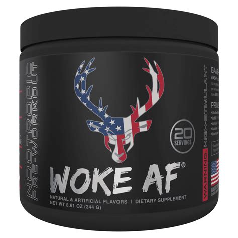 Bucked Up Woke Af Pre Workout Powder Increase Energy Rocket Pop