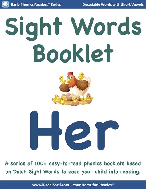 Sight Words Booklets Based On Dolch Words And Phonics Based Short Vowels
