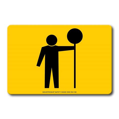 Swing Stand Sign Only Traffic Controller Yellow Industroquip