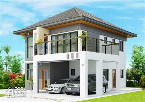 Modern House Two Story With 4 Bedrooms Cool House Concepts
