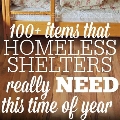 What Homeless Shelters Really Need This Time Of Year Working Mom Blog