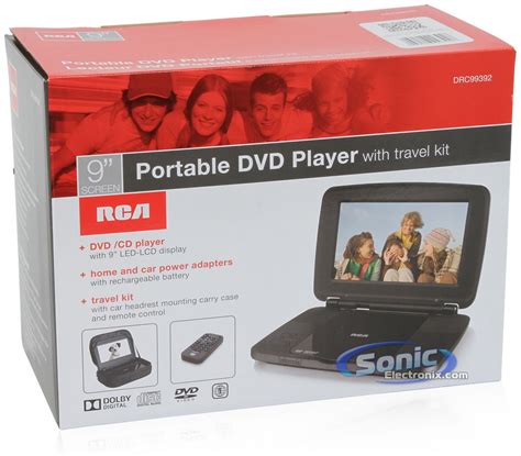 Rca Drc99392 Portable Dvd Player With 9 Inch Lcd Display And Car Kit