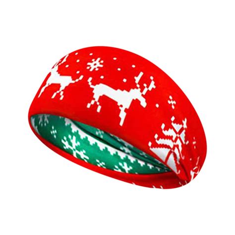 Wqqzjj Christmas Headbands For Women Christmas Wide Headbands Santa Claus Christmas Snowman Deer