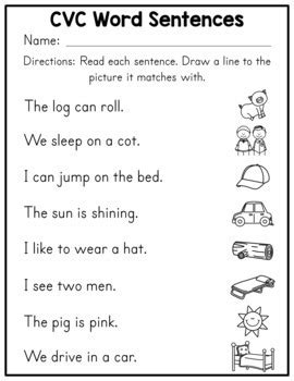 'jin and lin' cvc words passage focus on cvc i words. CVC Word Worksheets by Amanda's Little Learners | TpT