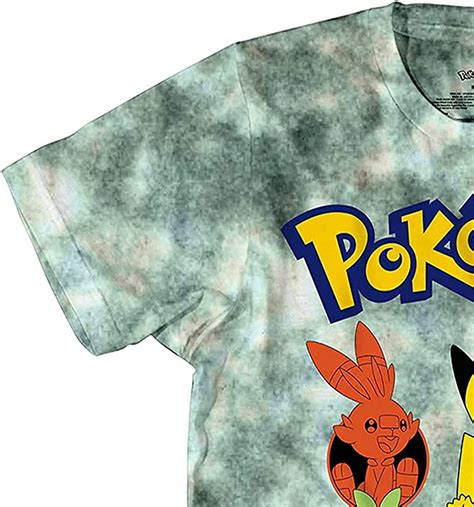 buy pokemon mens pikachu game shirt gotta catch em all official tie dye t shirt grey tie dye