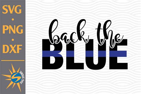 Back The Blue Graphic By Svgstoreshop · Creative Fabrica