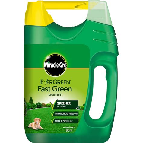 Once you follow the instructions as listed, your lawn is assured of growing like crazy. EverGreen Fast Green Miracle-Gro Lawn Care Food 80sqm ...