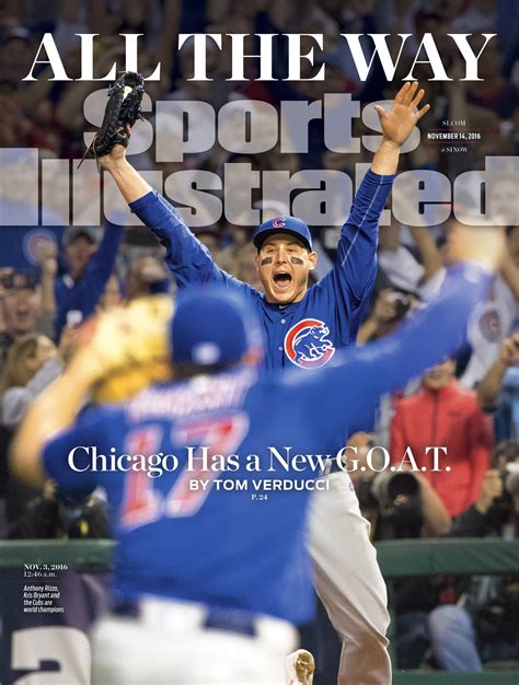 First Look World Series Champion Chicago Cubs On Cover Of Sports