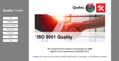 Iso 9001 Quality Toolkit For Qms Quality Management Systems