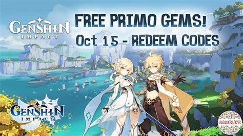 How to always get the latest genshin promo codes? October 15, 2020 Redeem Codes - FREE Primo Gems! Genshin ...