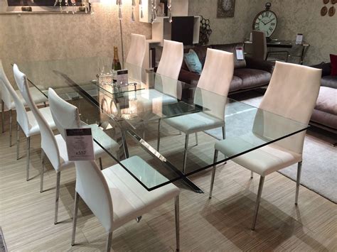 Vale Furnishers Glass Table Dining Table Chairs Table Dining Table
