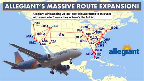 Allegiant Airs Massive 2021 Route Expansion New Services Youtube