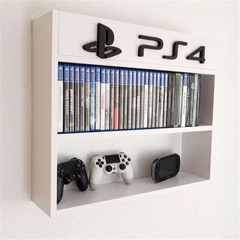 Shelf Games Ps4 Xbox Nintendo Small Game Rooms Playstation Room