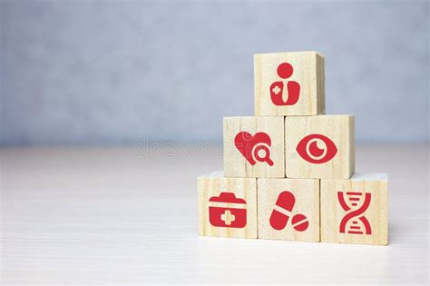 Wood Block Stacking With Icon Healthcare Medical Insurance For Your