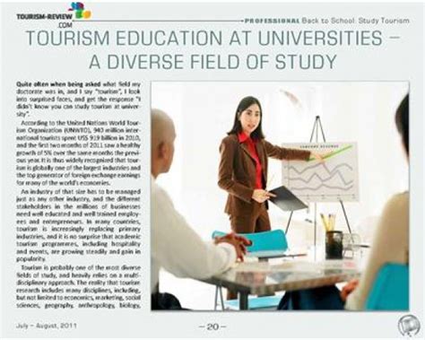 Tourism Education At Universities Is Changing Tr