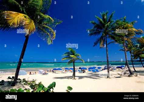 Beach In San Juan Puerto Rico Caribbean Stock Photo Alamy
