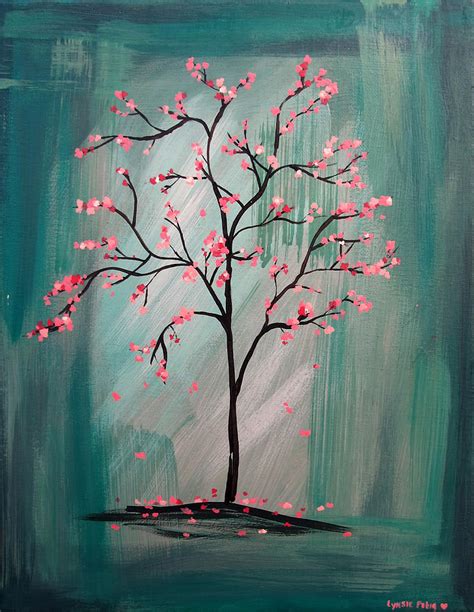 Cherry Blossom Painting By Lynsie Petig