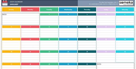 Calendar Templates In Excel Get Free Templates