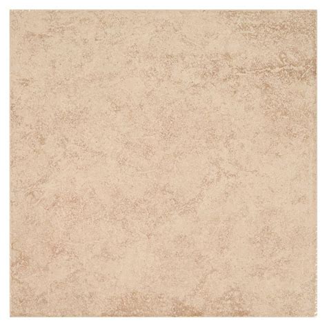 Trafficmaster Island Sand 16 In X 16 In Beige Ceramic Floor And Wall