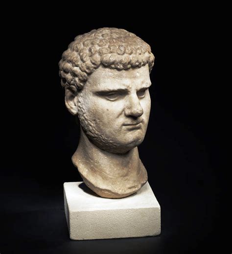 Roman Marble Portrait Head Of The Emperor Caracalla Late Severan