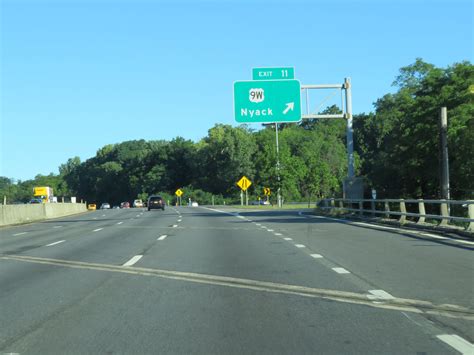 New York Interstate 87 Northbound Cross Country Roads