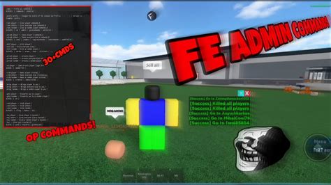 OP FE ADMIN COMMANDS SCRIPT Roblox Admin Script Mobile And Pc Both Working YouTube