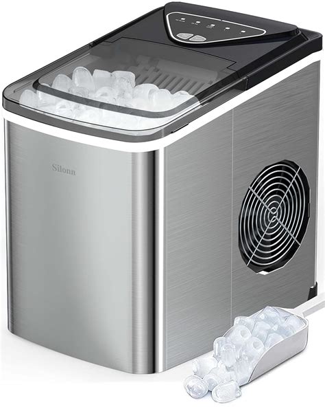 Silonn Ice Makers Countertop Cubes Ready In Mins Lbs In Hrs