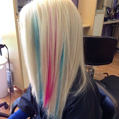 Pink And Teal Peekaboo Hairstyles How To