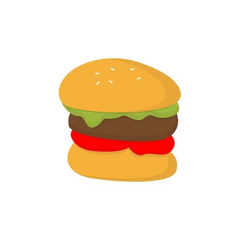 Premium Vector Burger Logo Fast Food Design Bread And Meat Vector