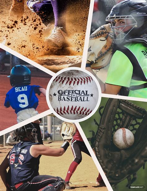 Baseball Photo Collage Template