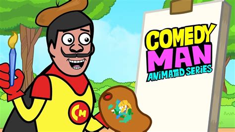 Funny Animated Cartoons Comedy Man Portrait Artist Ep 1 Youtube
