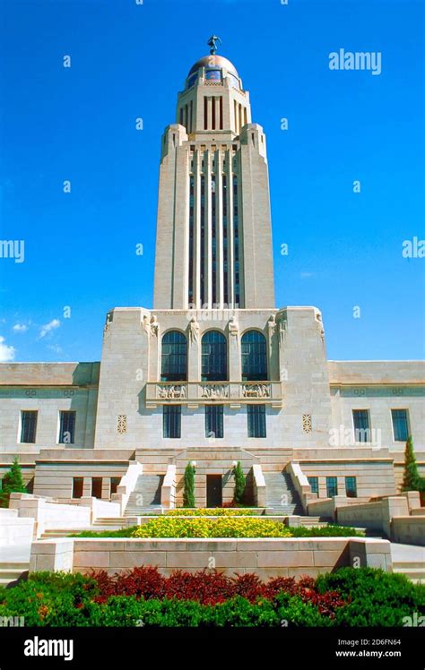 Lincoln Nebraska State Capitol Building Stock Photo Alamy