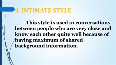 Intimate Speech Style Example Scenario Coverletterpedia