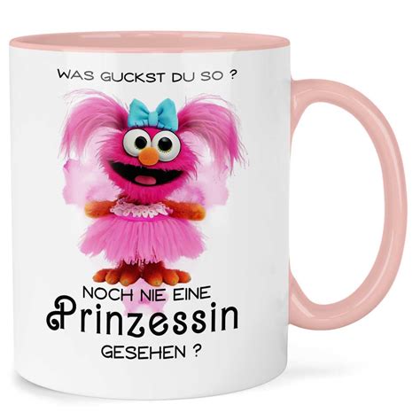 Melifestyle Kaffeetasse Tasse Was Guckst Du So Noch Nie Eine Prinzessing Gesehen Pink