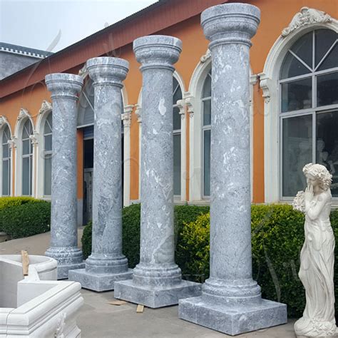 Decorative Interior Large Marble Square Pillars And Columns Costs Tmc