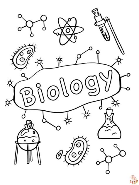 صفحات تلوين علم الأحياء قابلة للطباعة مجانًا للأطفال والكبار